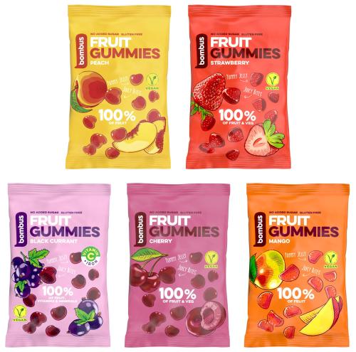 BOMBUS Fruit energy gummies 35g úvodní foto