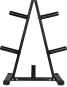Stojan na olympijské kotouče VIRTUFIT Weight Plate Rack boční pohled