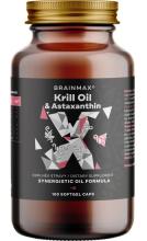 BrainMax Krill Oil s astaxanthinem 100 softgelových kapslí